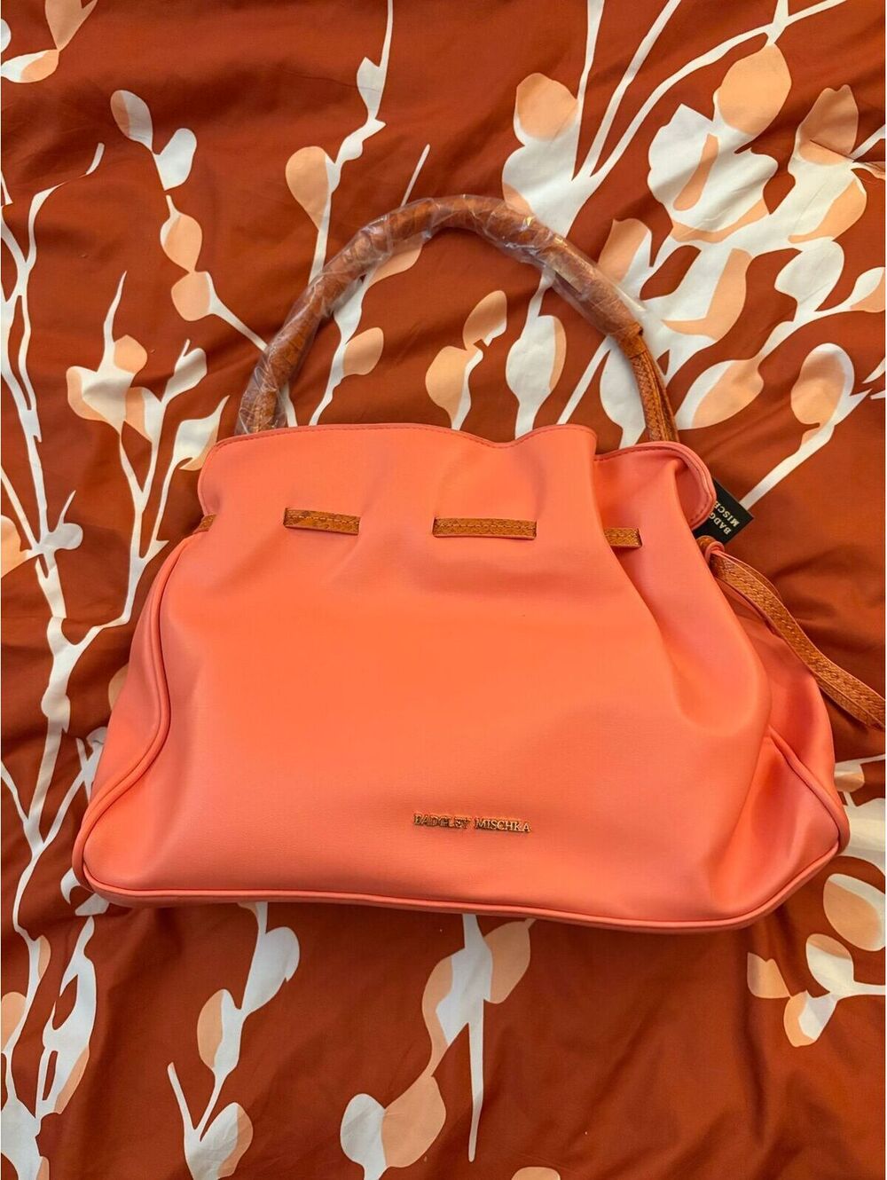 NWT Badgley Mischka Coral Shoulder Bag